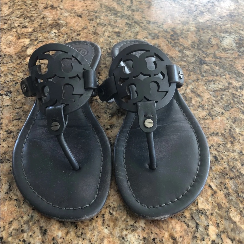 Tory Burch Miller Black Sandals 7